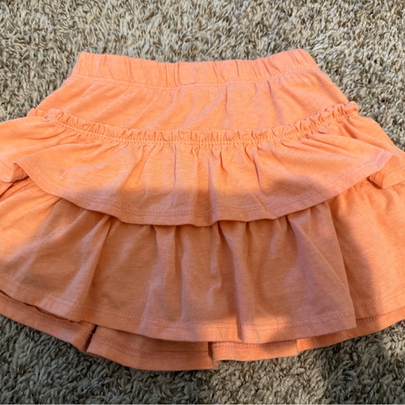 NWOT Vibrant Orange Layered Kids Skirt - Picture 6 of 7